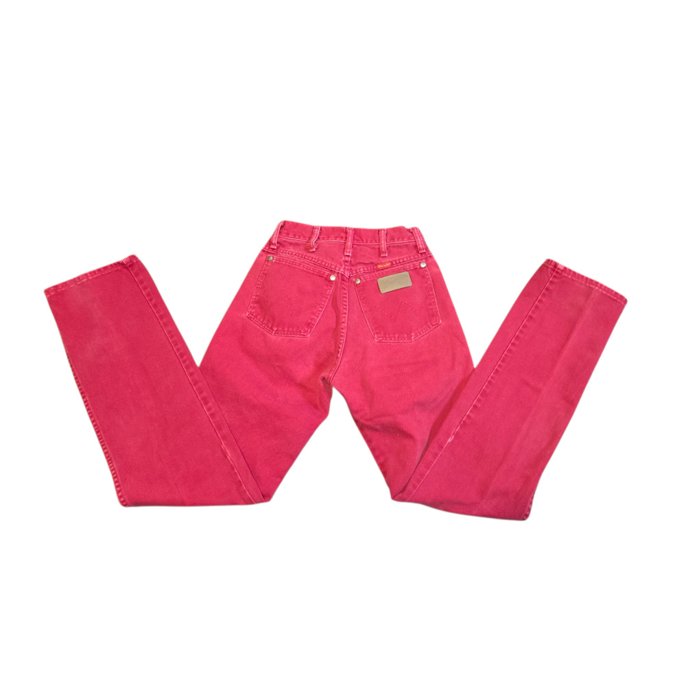 Women's  Red Vintage 14MWZ High Waisted Western Cowboy Jeans. SIZE 5 X 34".